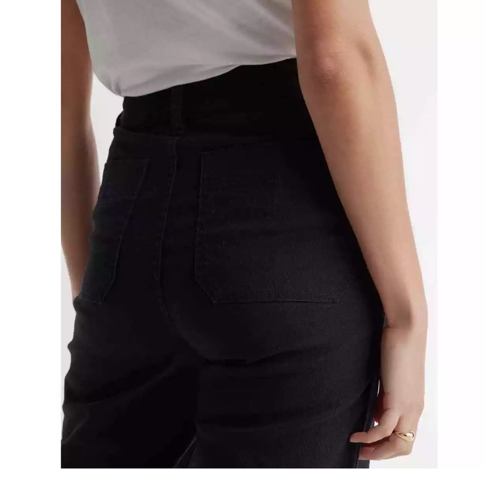 Quince cropped black denim pants. Size 25. Worn twice - Picture 5 of 10